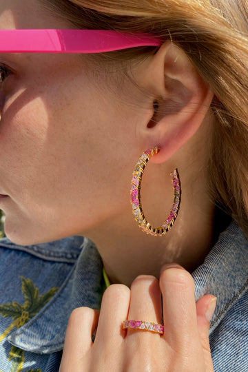 MARÉ HOOPS- PINK